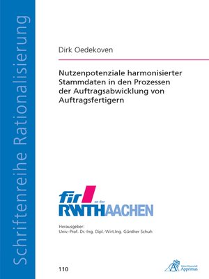 cover image of Nutzenpotenziale harmonisierter Stammdaten in den